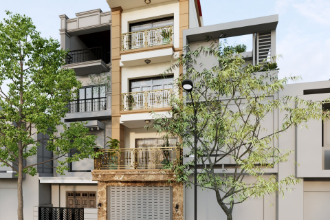 Thiết kế và thi công nhà phố tại Quang Minh, Mê Linh, Vĩnh Phúc